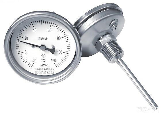 Stainless Steel Bimetal Thermometer with IP65 Protection and Liquid Filled for Accurate Temperature Measurement