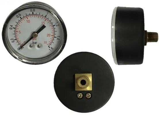 General Service Pressure Gauge with 400 Bar Range, IP54 Protection, and Copper Alloy Wetted Parts