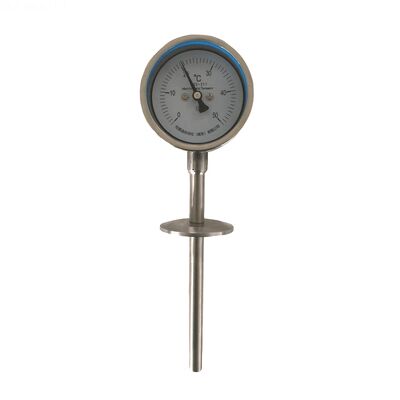 Stainless Steel Bimetal Thermometer with IP65 Protection and Liquid Filled for Accurate Temperature Measurement